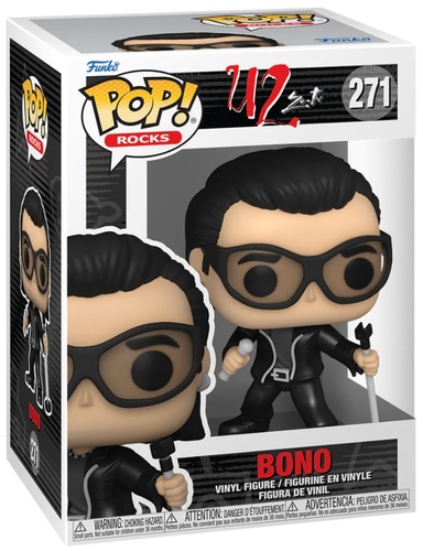 בובת פופ מוסיקה: רוק ZooTV - U2 - בונו - Funko POP!: Rocks - U2 - ZooTV - Bono #271