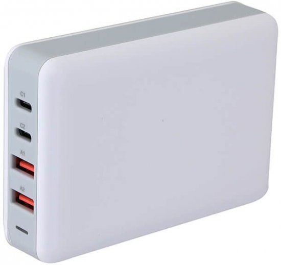 מטען שולחני 65W עם 4 יציאות טעינה מסוג USB-A ו- USB TYPE-C 