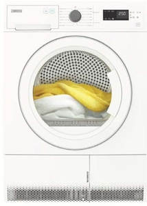 מייבש כביסה+מעבה 7 ק"גZDP274W דלת שקופה ZANUSSI