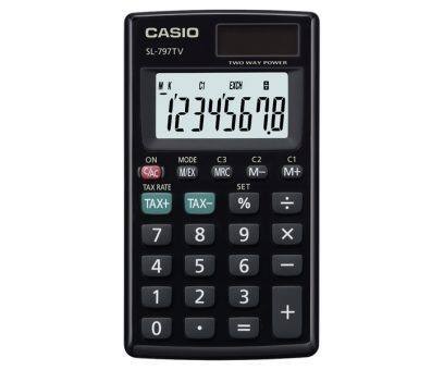 מחשבון כיס SL-797TV-BK CASIO
