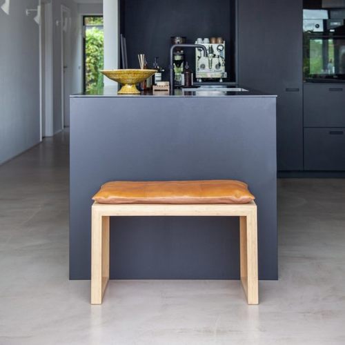 ספסל מעוצב בינוני עץ במבוק RIB bench