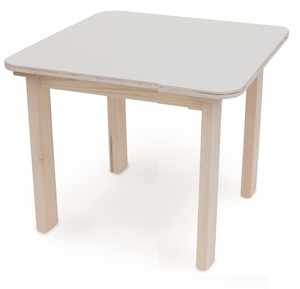 שולחן מעץ מלא לילדים במידה 60 על 60 ס