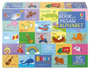 פאזל 25 חלקים + חוברת אותיות באנגלית