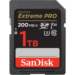 כרטיס זיכרון sandisk extreme pro sd 1TB 200mb/s