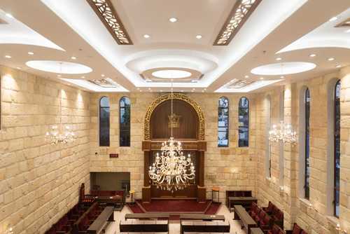 תמונה להמחשת יישום בפרויקט בית כנסת עוד יוסף חי - אלעד
