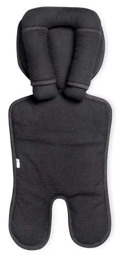 ריפודית ומגן לסל קל 100% כותנה טטרה - שחור