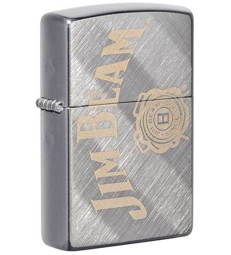 מצית זיפו Zippo 349324 ג’ים בים – מותג הויסקי עם לוגו מוזהב