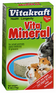 ויטקרפט אבן מינרל למכרסמים 170 גרם Vitakraft Vita Mineral