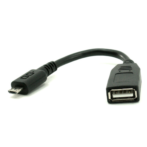 כבל מתאם Micro USB זכר ל- OTG נקבה. אורך 0.1 מ' - Gold Touch