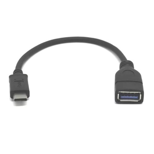 כבל מתאם USB3.1 Type-C זכר ל- USB3.0 OTG נקבה, אורך 0.1 מ' - Gold Touch 