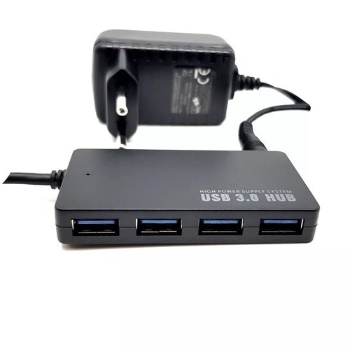 מפצל אקטיבי קומפקטי USB3.0 ל - 4 יציאות - Gold Touch