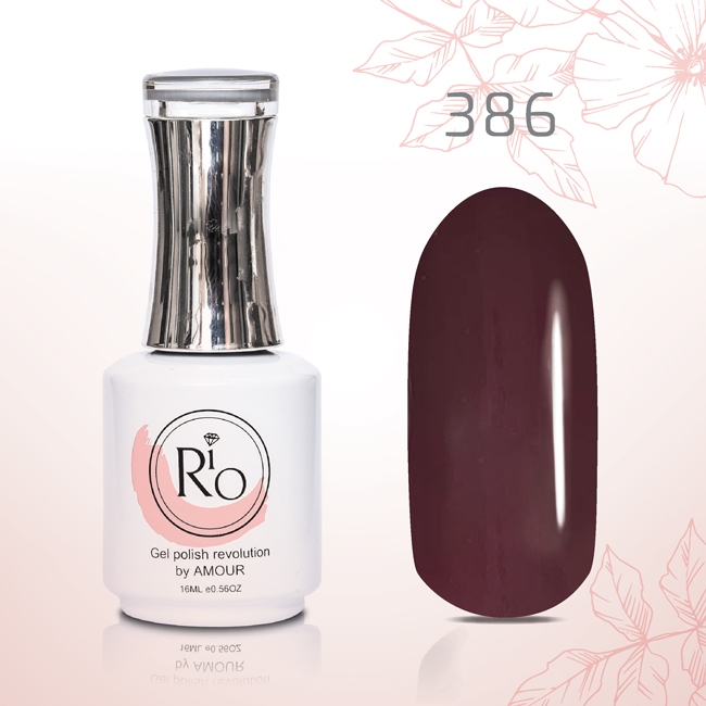 לק ג׳ל ריו 16 מ״ל Rio גוון מספר 386
