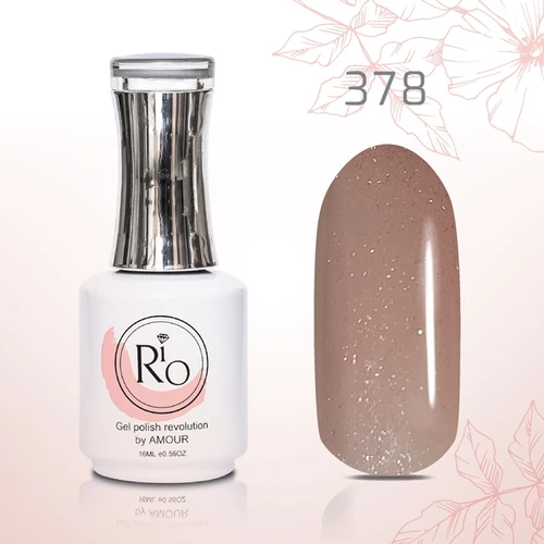 לק ג׳ל 16 מ״ל Rio גוון מספר 378