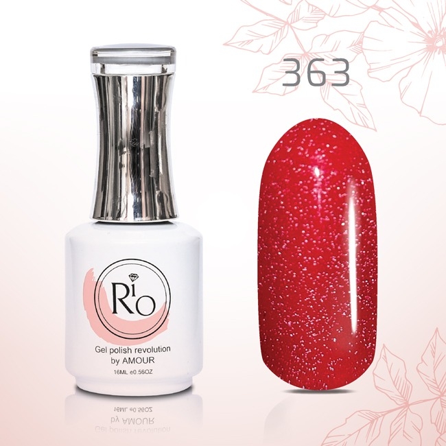 לק ג׳ל 16 מ״ל Rio גוון מספר 363