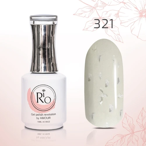 לק ג׳ל 16 מ״ל Rio גוון מספר 321