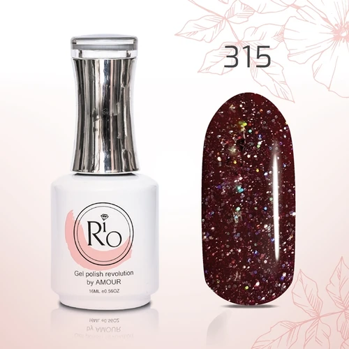 לק ג׳ל 16 מ״ל Rio גוון מספר 315