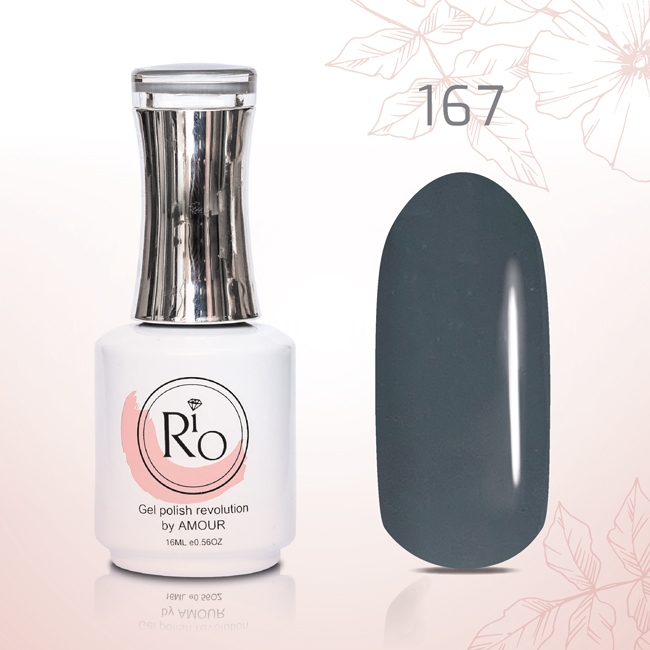 לק ג׳ל 16 מ״ל Rio גוון מספר 167
