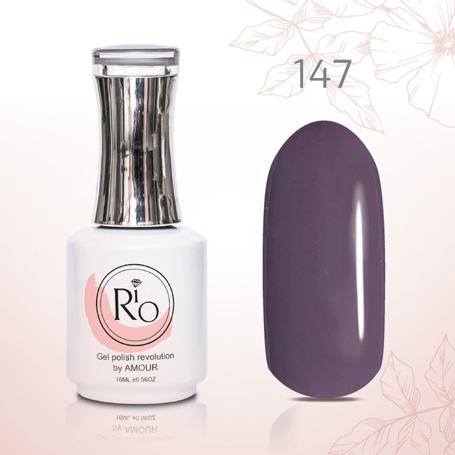 לק ג׳ל 16 מ״ל Rio גוון מספר 147