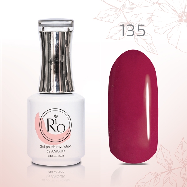 לק ג׳ל 16 מ״ל Rio גוון מספר 135