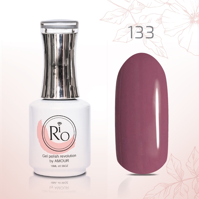 לק ג׳ל 16 מ״ל Rio גוון מספר 133