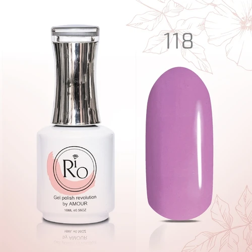 לק ג׳ל 16 מ״ל Rio גוון מספר 118