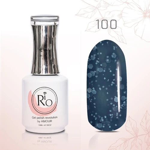 לק ג׳ל 16 מ״ל Rio גוון מספר 100