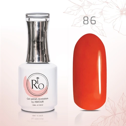 לק ג׳ל 16 מ״ל Rio גוון מספר 86