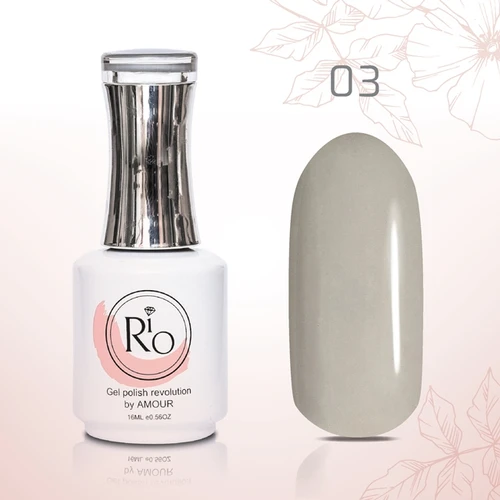 לק ג׳ל 16 מ״ל Rio גוון מספר 03