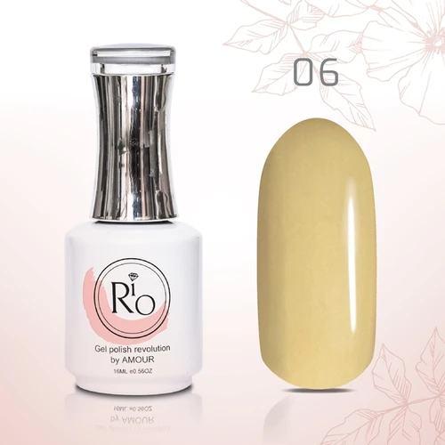 לק ג׳ל 16 מ״ל Rio גוון מספר 06