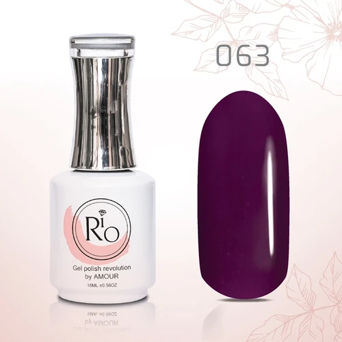 לק ג׳ל 16 מ״ל Rio גוון מספר 63