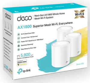 שלוש מגדלי טווח TP-Link Deco X20 AX1800 Mesh 3-Pack