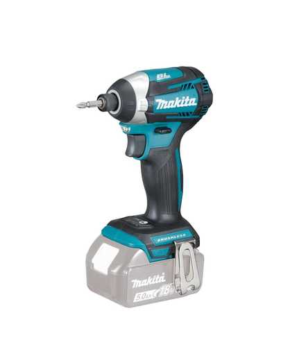 מברגת אימפקט נטענת בראשלס + 2 סוללות 4 אמפר MAKITA DTD154RME BL 18V 