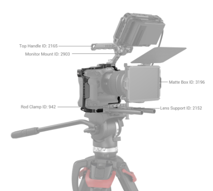 כלוב מצלמה עבור SmallRig 3884 Canon EOS R3