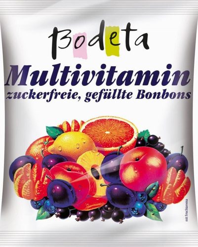 סוכריות פירות ללא סוכר 100 גרם BODETA