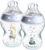 2 בקבוקי האכלה 260 מ''ל Tommee Tippee Natural Start עם סטריליזציה עצמית - חיות