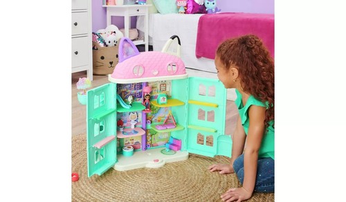 בית הבובות של גבי עם צלילים, דמויות ו-15 אביזרי משחק   