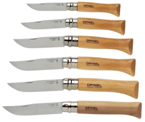 סכין אופינל OPINEL סטיינלס-סטיל קלאסית No8 אורך להב 8.5 ס