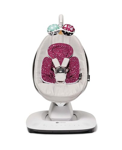ריפוד מקטין דו צדדי לנדנדה 4moms ממרו 5 - בורדו נקודות