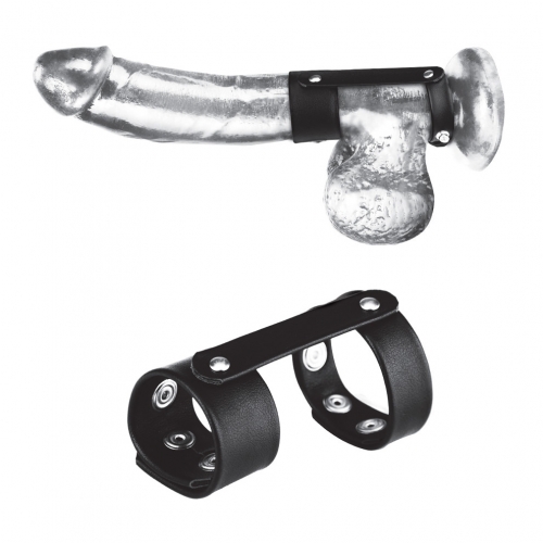 טבעת קוקרינג כפולה עם תמיכה לאשכים | Duo Cock And Ball Shaft Support