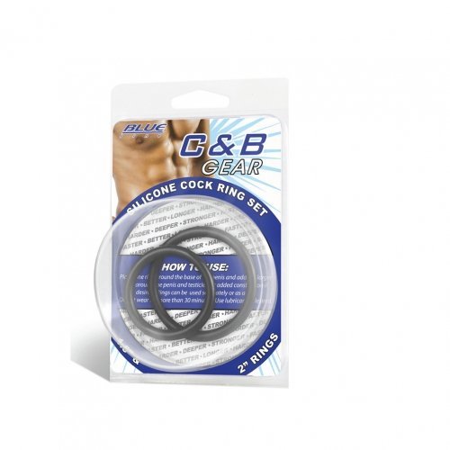 סט טבעות זקפה מסיליקון | Blue Line - Silicone Cock Ring Set
