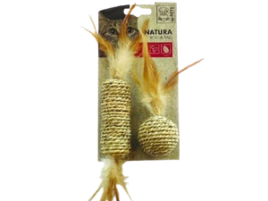 צעצוע לחתול כדור רול נוצה C15