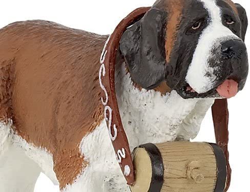 דמות מיניאטורה מגומי דחוס למשחקי דמיון - כלב סן ברנארד