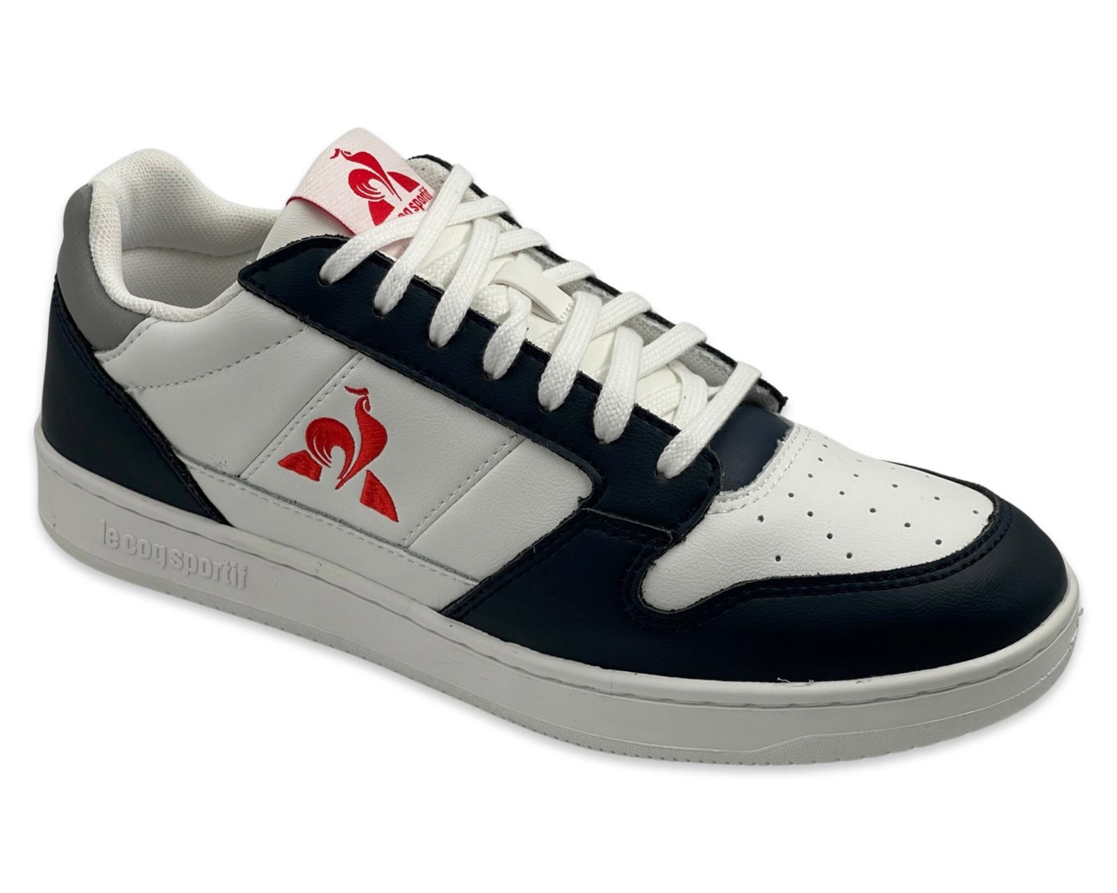 סניקרס עור לגברים בצבע לבן\כחול Le coq sportif 2220256WHT