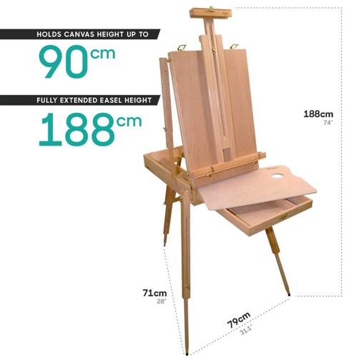 כן מזוודה לציור French Box Easel Extra large- גדול במיוחד