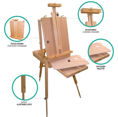 כן מזוודה לציור French Box Easel Extra large- גדול במיוחד