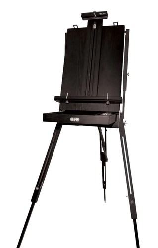 כן מזוודה לציור Black French Box Easel- שחור
