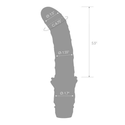 ויברטור פרמיום לפרוסטטה עם ורידים | Blue Line - Premium Prostate Massager With Veins