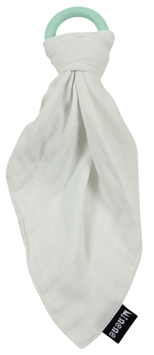 נשכן סיליקון עם שמיכי מבמבוק - לבן