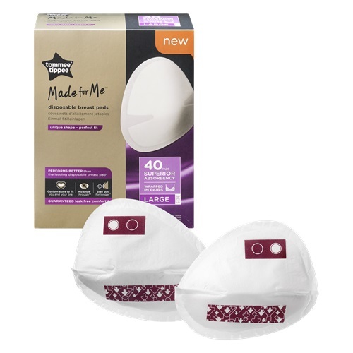 רפידות הנקה מידה L חד פעמיות 40 יחידות Tommee Tippee