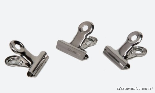 סט 8 לחצני קליפס ניקל (31 מ